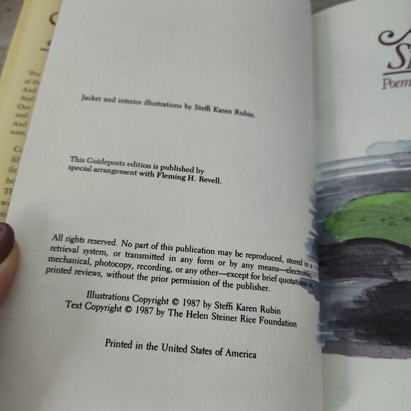 HELEN STEINER RICE Lot of 2 Hardcover Poem Books SHOWERS OF BLESSINGS / SPRING - Picture 4 of 14